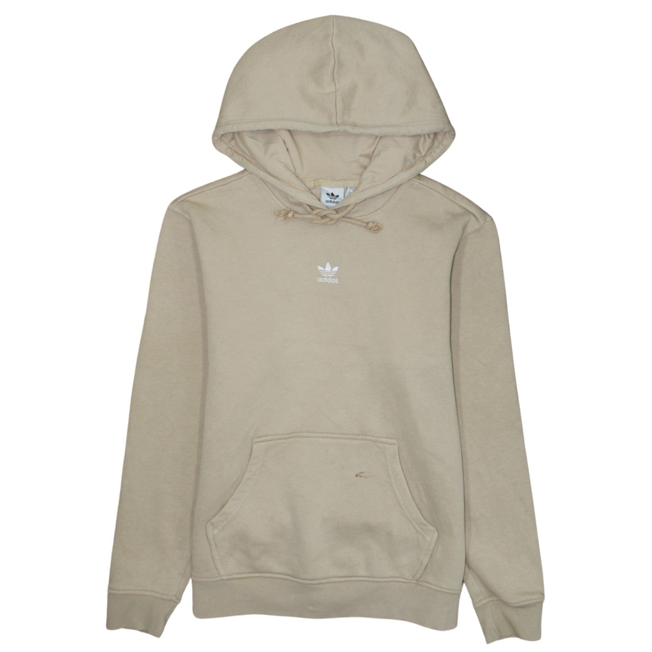 Womens UK Size 8 adidas Beige Pullover Hoodie