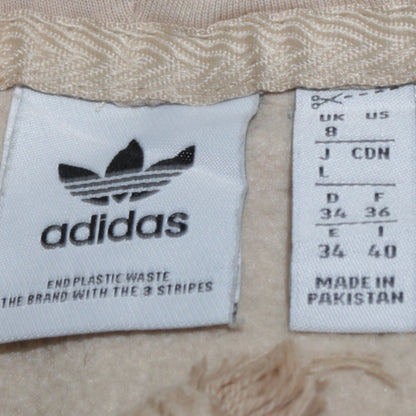 Womens UK Size 8 adidas Beige Pullover Hoodie