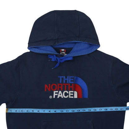Mens UK Size M The North Face Blue Pullover Hoodie