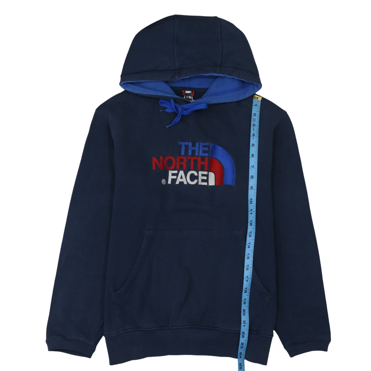 Mens UK Size M The North Face Blue Pullover Hoodie
