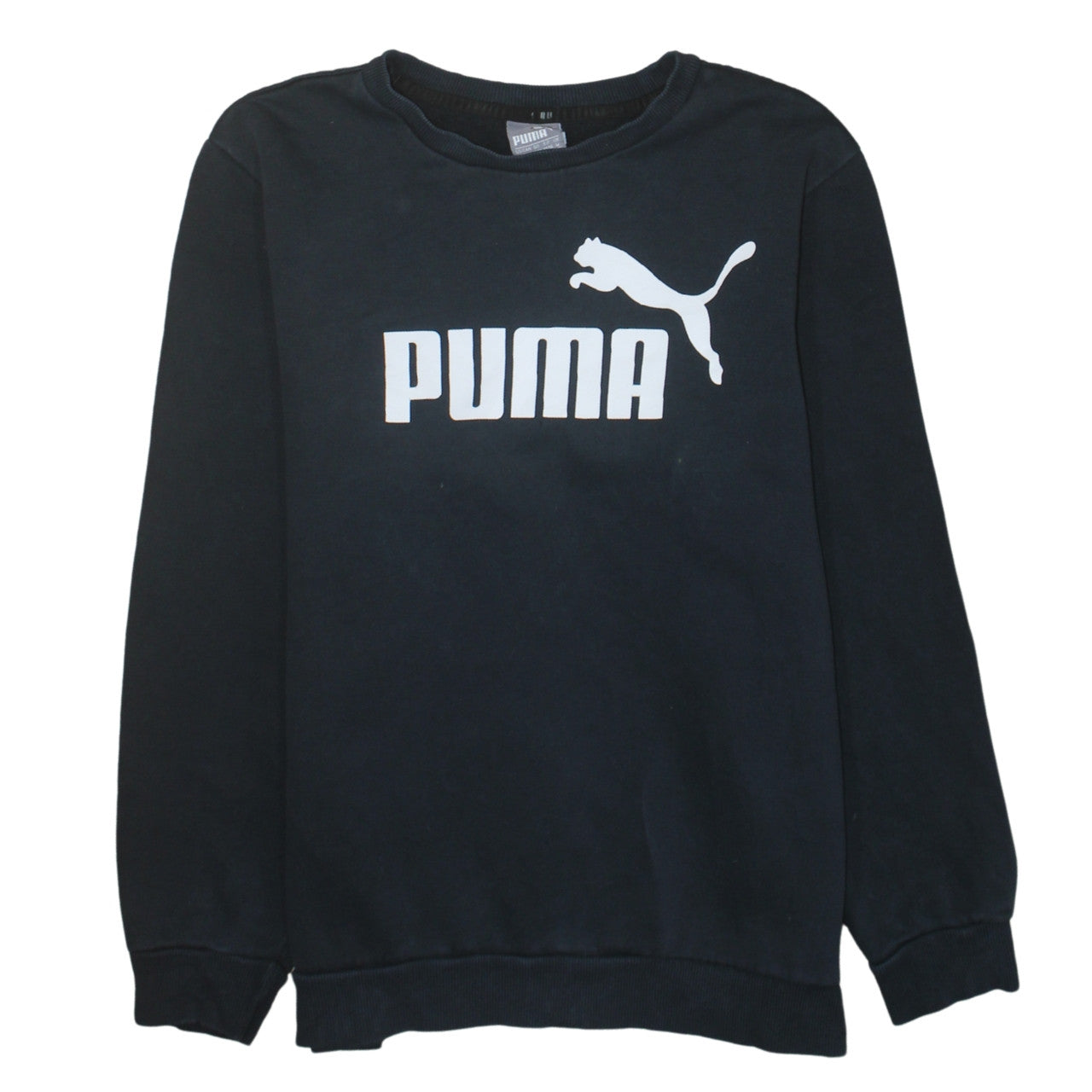 Mens UK Size M PUMA Black Pullover Sweatshirt