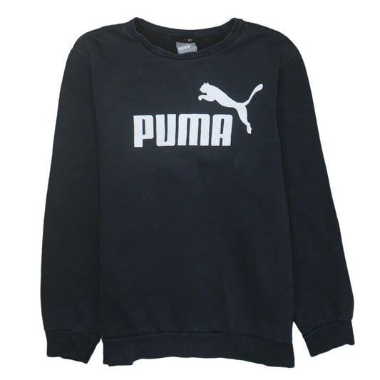 Mens UK Size M PUMA Black Pullover Sweatshirt