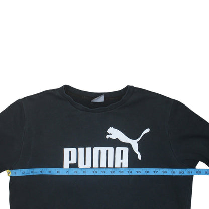 Mens UK Size M PUMA Black Pullover Sweatshirt