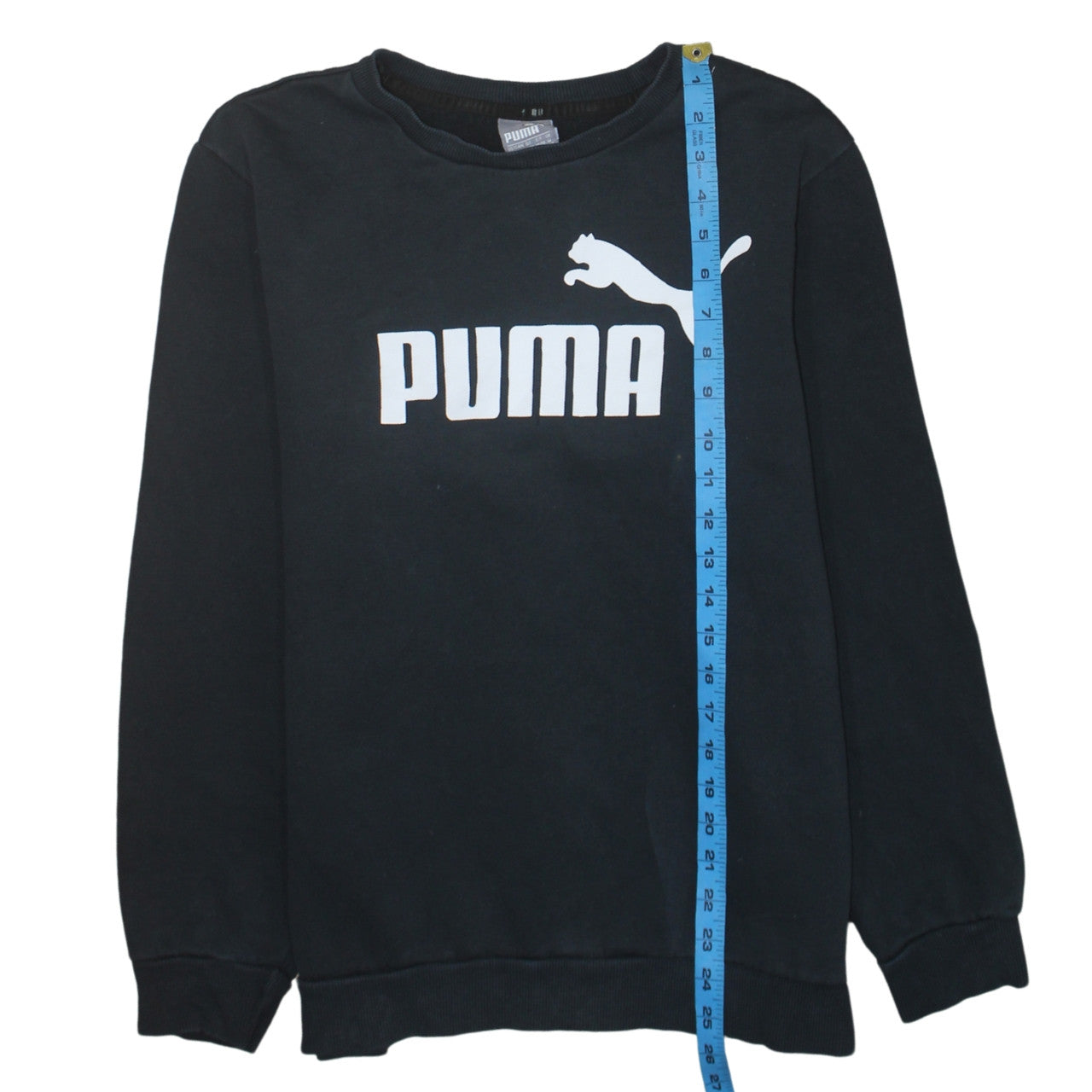 Mens UK Size M PUMA Black Pullover Sweatshirt