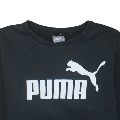 Mens UK Size M PUMA Black Pullover Sweatshirt