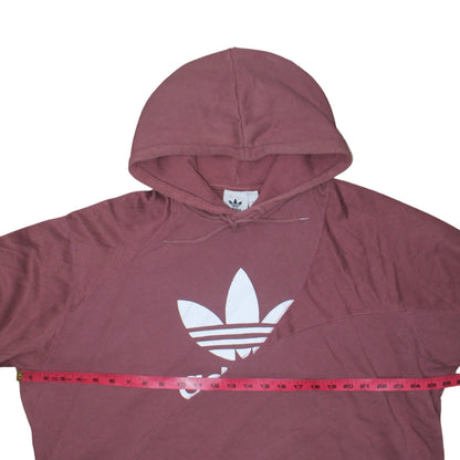 Womens UK Size M adidas Pink Pullover Hoodie