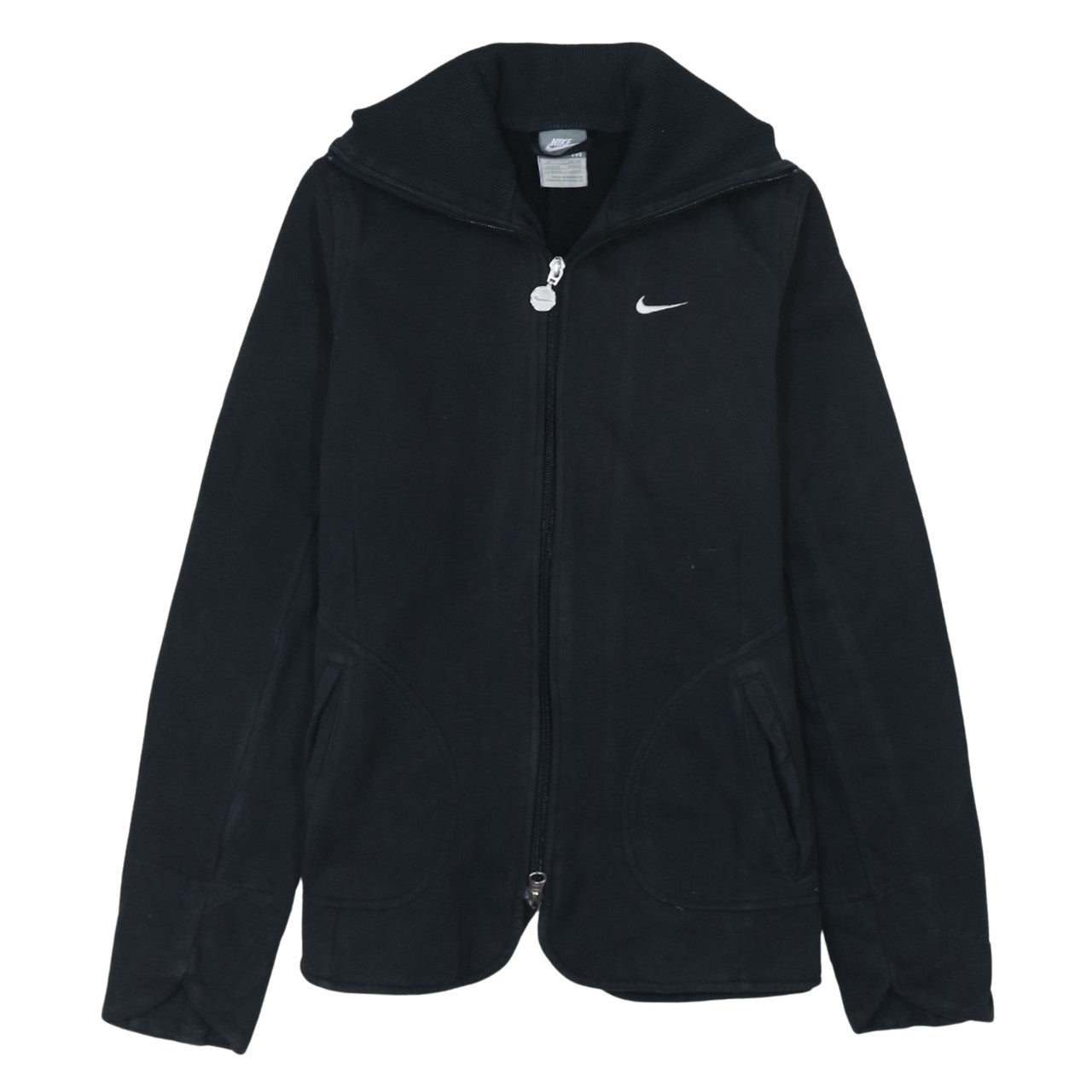 Womens UK Size 12 Nike Black Full Zip Hoodie