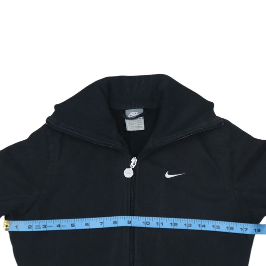 Womens UK Size 12 Nike Black Full Zip Hoodie