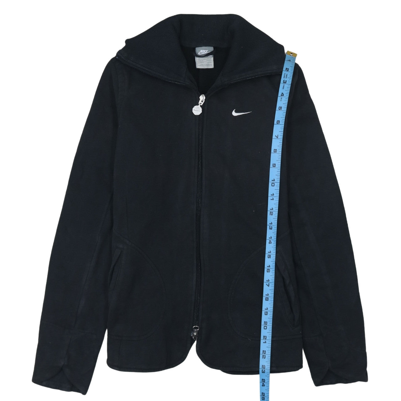 Womens UK Size 12 Nike Black Full Zip Hoodie