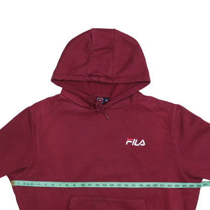 Mens UK Size 2XL FILA Red Pullover Hoodie
