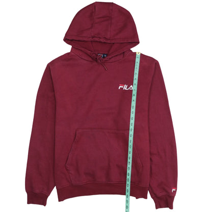 Mens UK Size 2XL FILA Red Pullover Hoodie