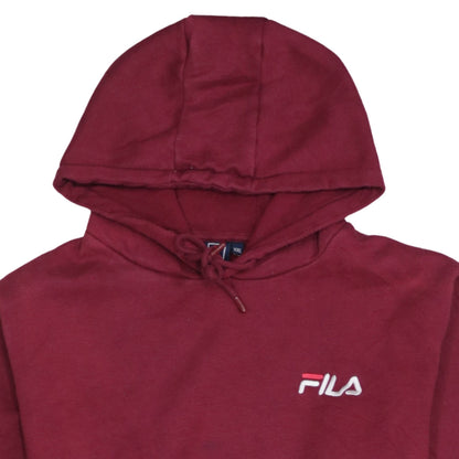 Mens UK Size 2XL FILA Red Pullover Hoodie
