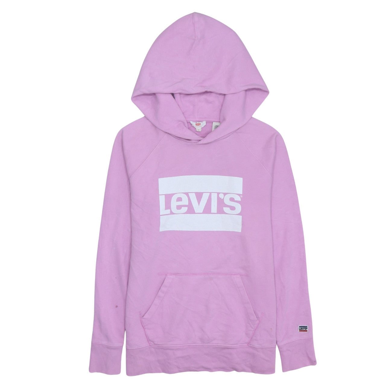 Womens UK Size S Levi's Pink Pullover Hoodie