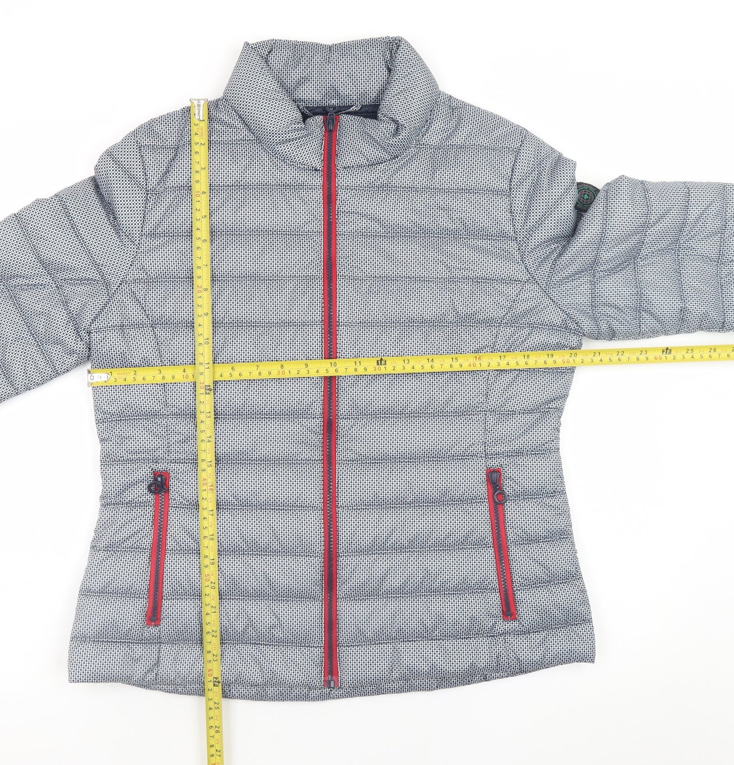 Womens UK Size 12 Junge Grey Puffer Jacket