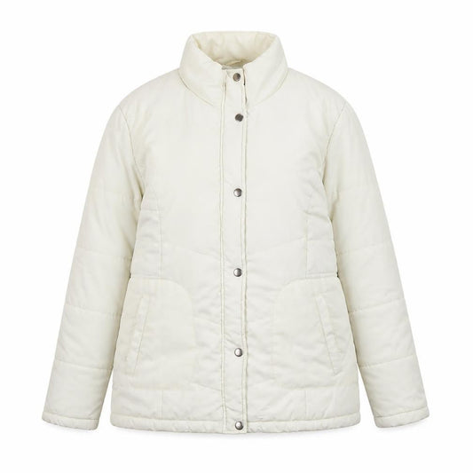 Store Twenty One Women Ivory Size 16 Puffer Jacket Full Zip