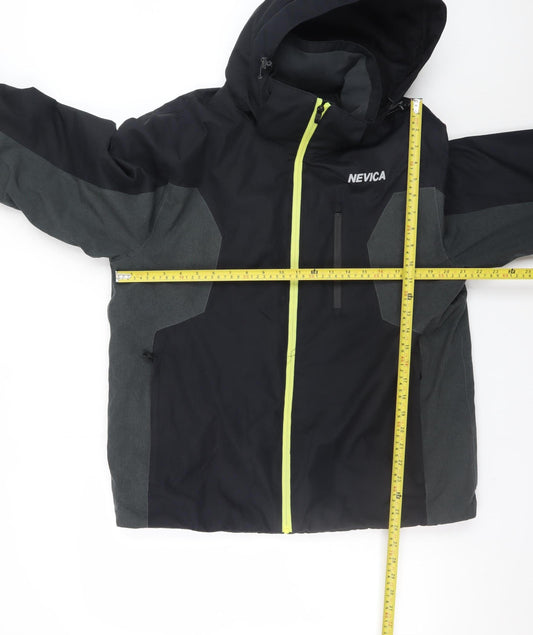 Nevica Men's Black M Ski Softshell Hooded Jacket Waterproof