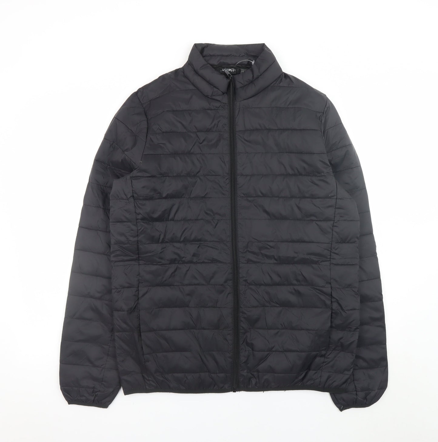 Unisex Adults UK Size M Livergy Black Puffer Jacket