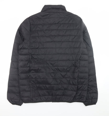 Unisex Adults UK Size M Livergy Black Puffer Jacket