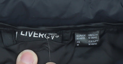 Unisex Adults UK Size M Livergy Black Puffer Jacket