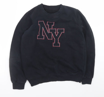 Womens UK Size 8 Marks and Spencer Black Pullover Sweatshirt
