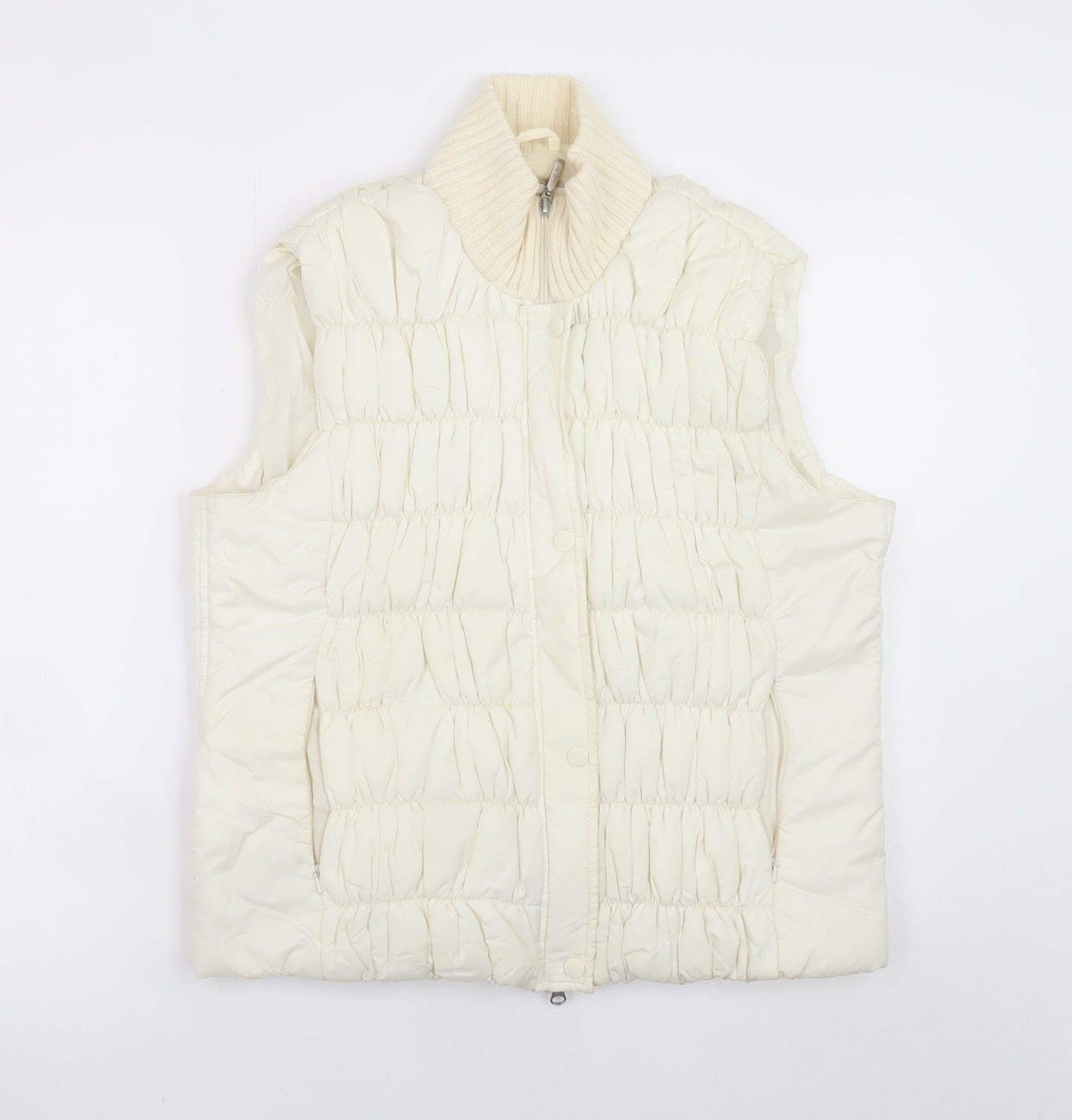 Womens UK Size L Marks and Spencer Ivory Puffer Jacket