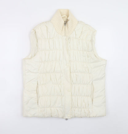 Womens UK Size L Marks and Spencer Ivory Puffer Jacket