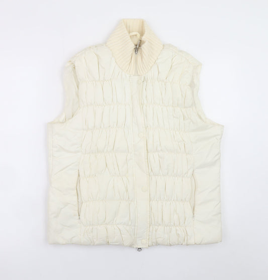 Womens UK Size L Marks and Spencer Ivory Puffer Jacket