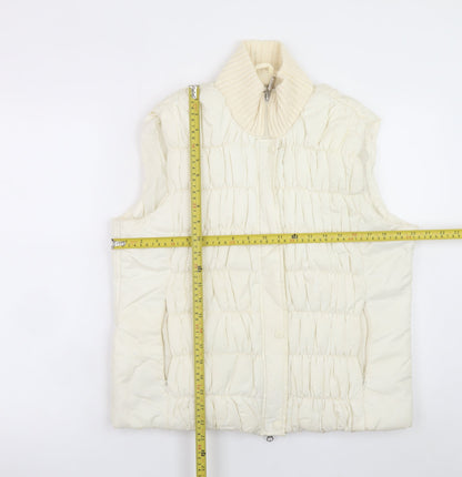 Womens UK Size L Marks and Spencer Ivory Puffer Jacket