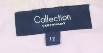 Debenhams Women Pink Size 12 Cotton Blend Zip Jacket