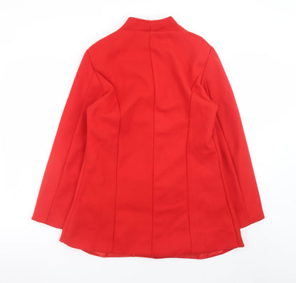 Womens UK Size M HuaXiYun Red Overcoat