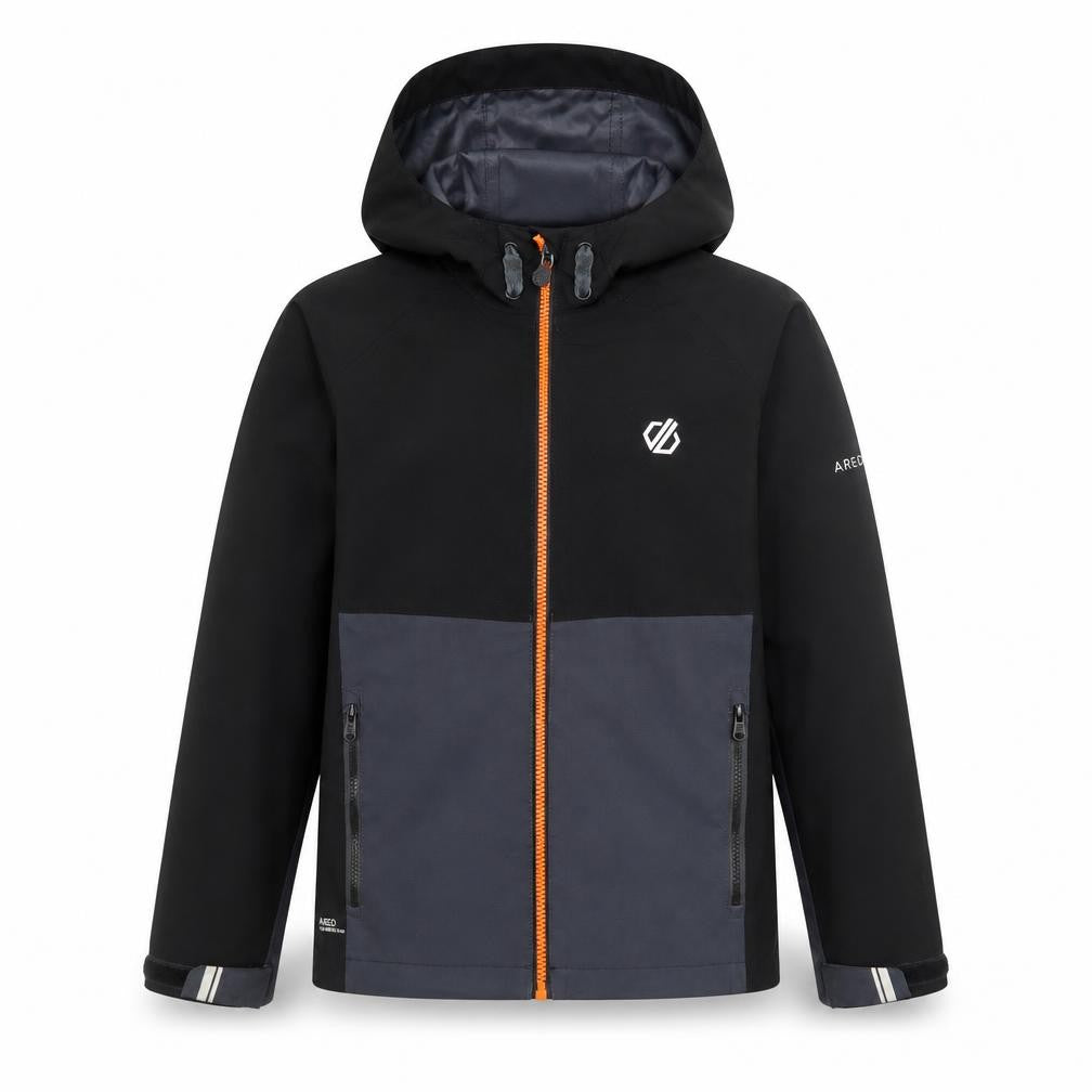Dare 2b Boys Black Softshell Hooded Waterproof Jacket 9-10 Years