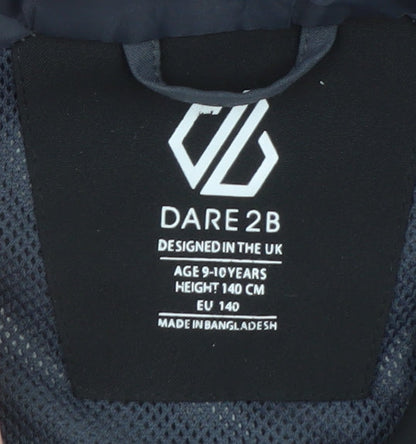 Dare 2b Boys Black Softshell Hooded Waterproof Jacket 9-10 Years
