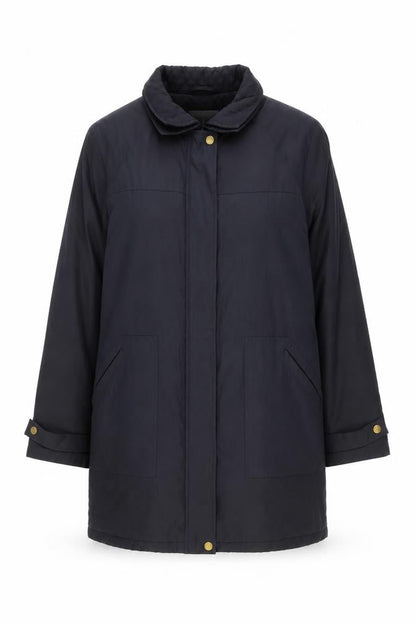 JFW Womens Black Size 16 Long Overcoat Lined Casual Coat