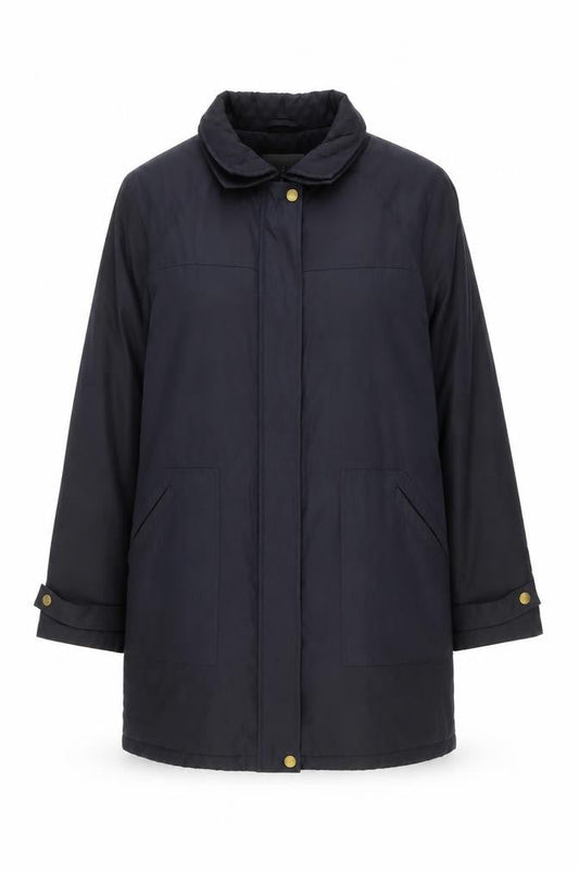 JFW Womens Black Size 16 Long Overcoat Lined Casual Coat