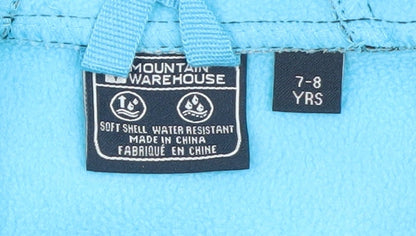 Boys UK Size 7-8 Years Mountain Warehouse Blue Soft Shell