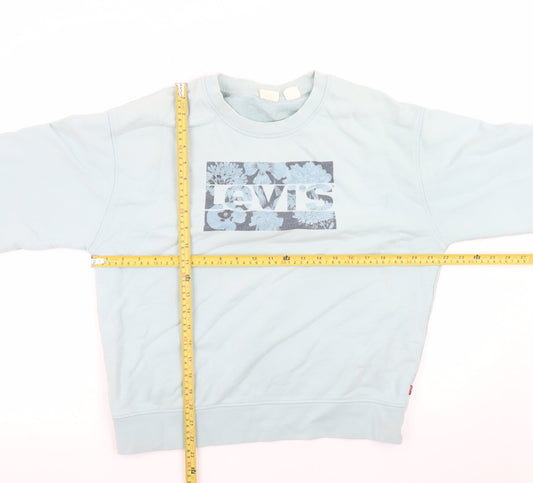 Womens UK Size M Levi's Blue Pullover Sweatshirt
