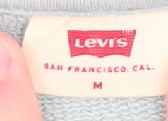 Womens UK Size M Levi's Blue Pullover Sweatshirt