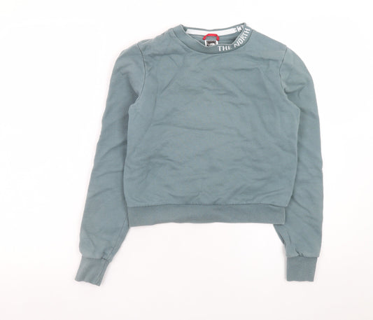 Womens UK Size XS The North Face Blue Pullover Sweatshirt