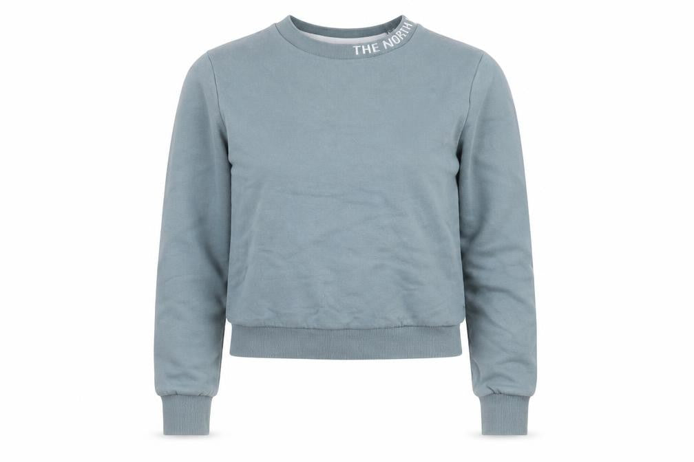 Womens UK Size XS The North Face Blue Pullover Sweatshirt