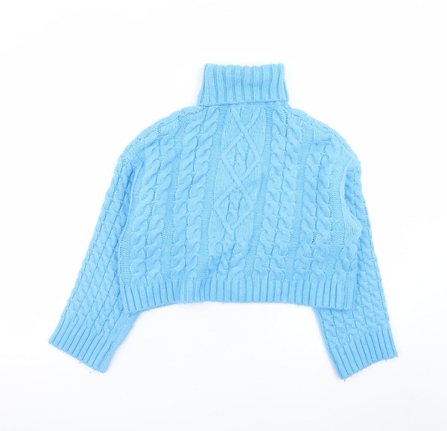 Womens UK Size 8 Bershka Blue Pullover Jumper