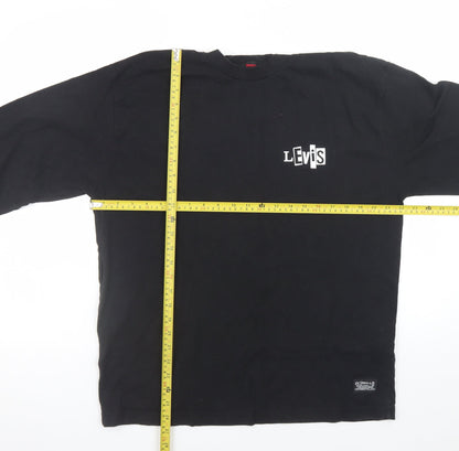 Mens UK Size M Levi's Black  T-Shirt