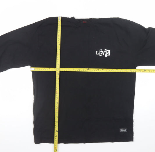 Mens UK Size M Levi's Black  T-Shirt