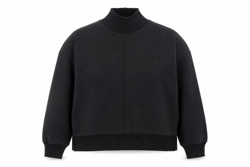 Womens UK Size 14 Yest Black Pullover Sweatshirt