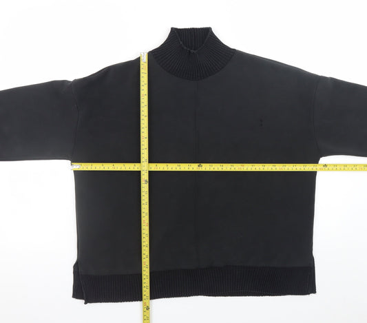 Womens UK Size 14 Yest Black Pullover Sweatshirt