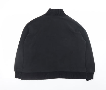 Womens UK Size 14 Yest Black Pullover Sweatshirt