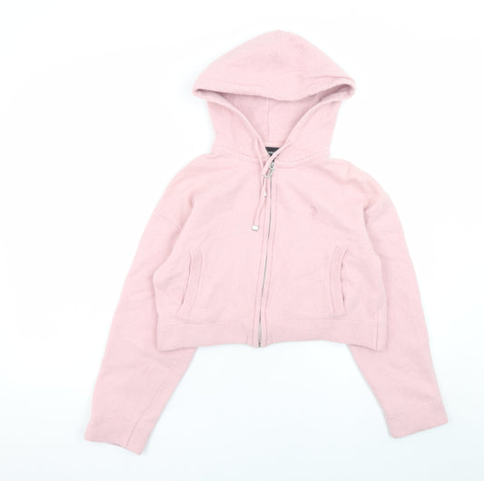 Womens UK Size XS Juicy Couture Pink Full Zip Hoodie