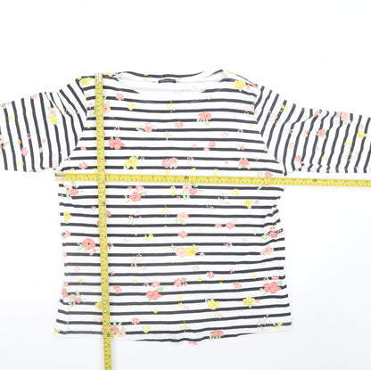 Roman Women’s Multicoloured Floral Striped Jersey T-Shirt Size 20