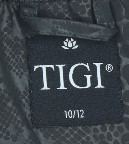Womens UK Size 10 TIGI Black Puffer Jacket
