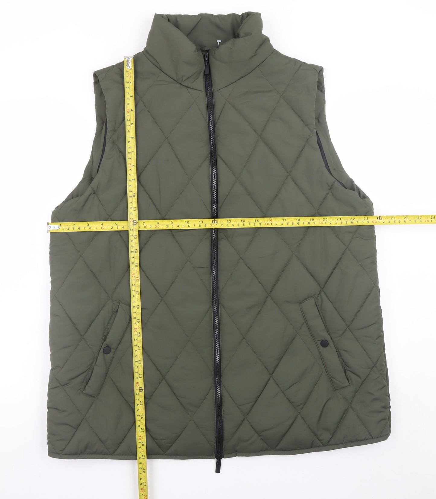 Womens UK Size 20 F&F Green Quilted Coat
