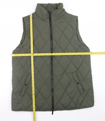 Womens UK Size 20 F&F Green Quilted Coat